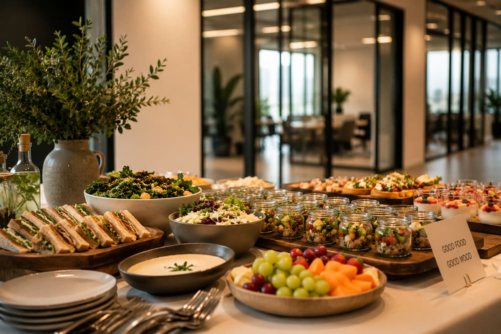 Individual office lunch bowls and boxed lunches